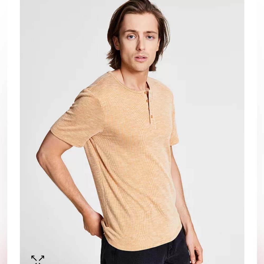 And Now This Men’s Soft Knit Henley Size Large